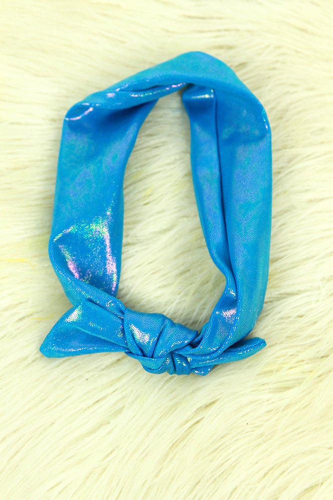 Aqua Sparkle Headband - headbands & scrunchies - Velvet Door