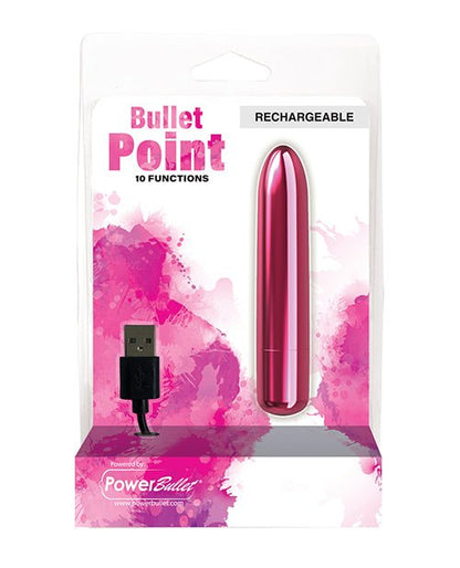 Bullet Point Rechargeable Bullet - 10 Functions - toys - Velvet Door