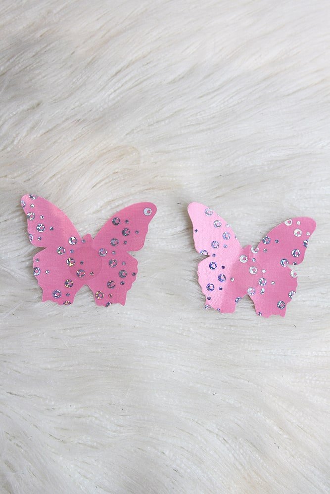 Butterfly Nipple Pasties Pink - pasties - Velvet Door