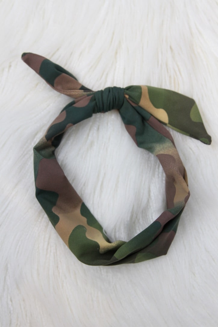 Camouflage Headband - headbands & scrunchies - Velvet Door
