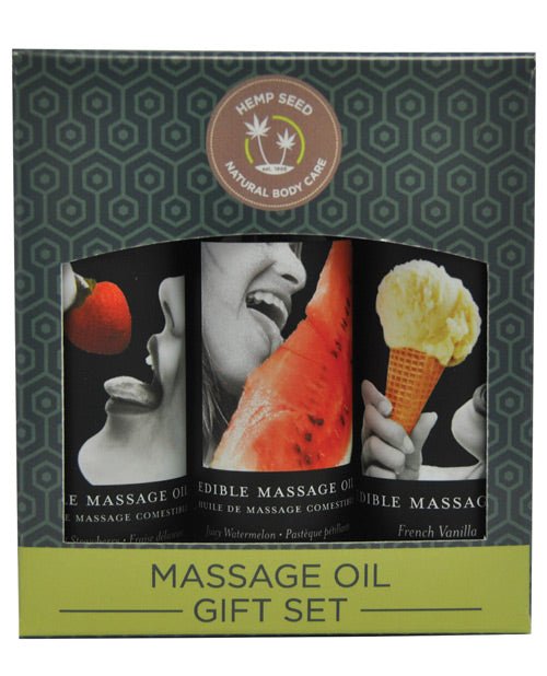 Earthly Body Edible Massage Oil Gift Set - 2 Oz - wellness - Velvet Door