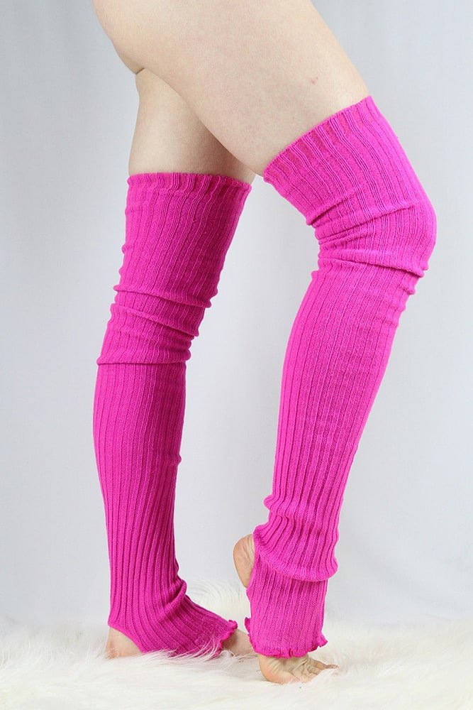 Extra Long Stirr-Up Knit Legwarmers Candy - legwarmers - Velvet Door