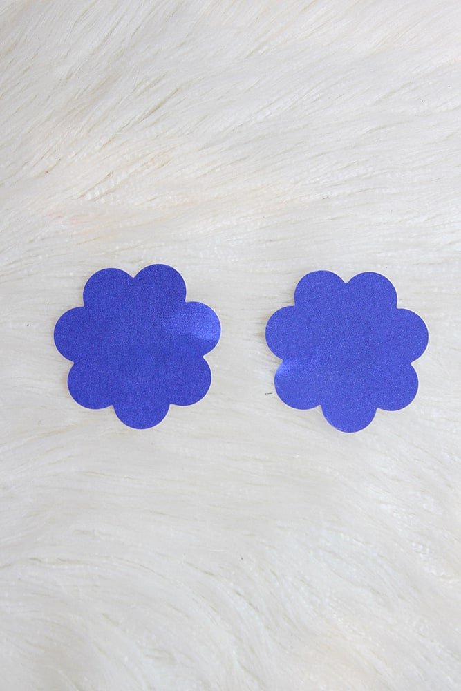 Flower Nipple Pasties Blue - pasties - Velvet Door