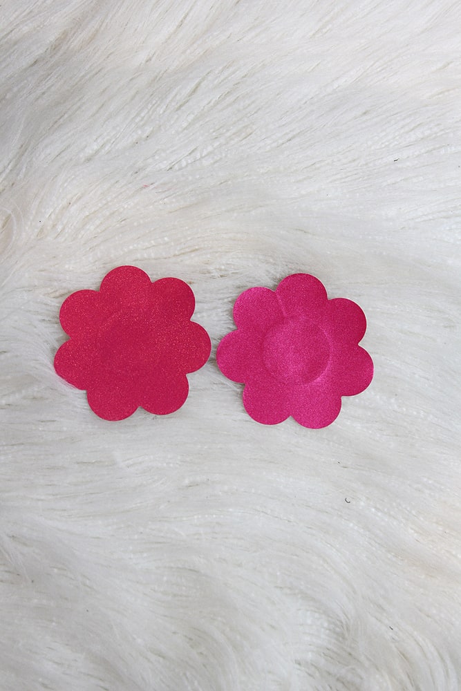 Flower Nipple Pasties Hot Pink - pasties - Velvet Door