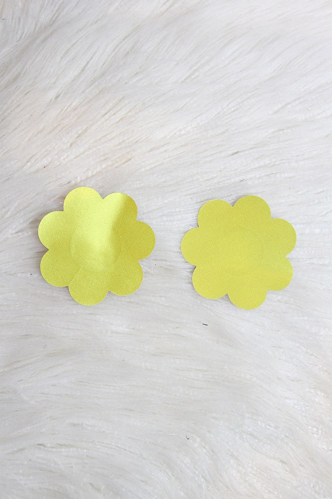Flower Nipple Pasties Yellow - pasties - Velvet Door