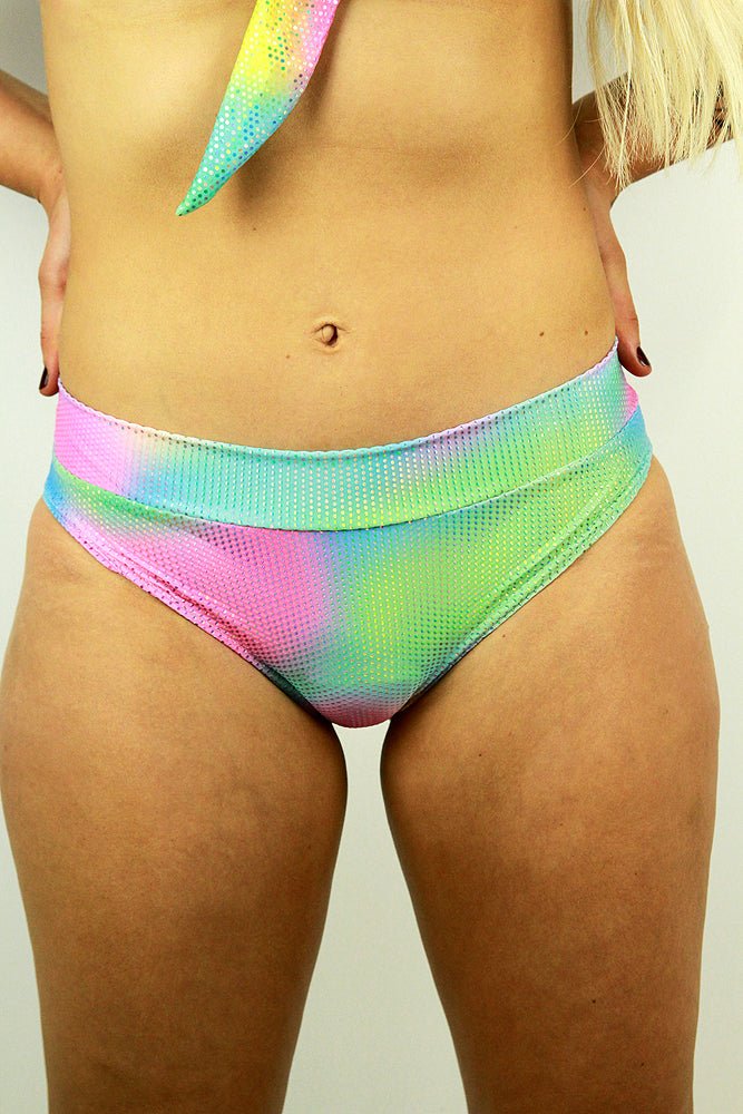 Gelati Sparkle Brazil Fit Scrunchie Bum Shorts - low waisted brazil shorts - Velvet Door