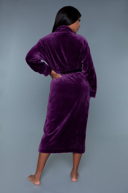 Helena Plush Robe - lounge robes - Velvet Door