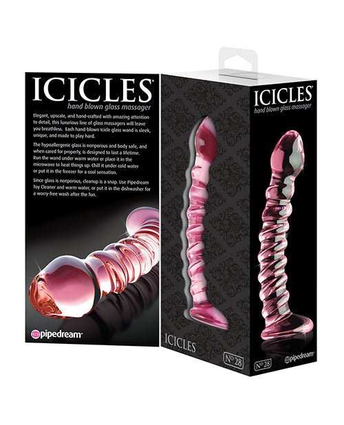 Icicles No.Hand Blown Glass - Clear W/Ridges - toys - Velvet Door