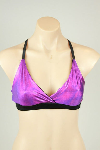 Purple Shine Bikini Bra - bikini bra - Velvet Door