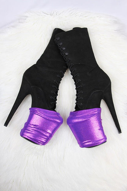 Purple Sparkle High Heel Shoe Protector - shoe protectors - Velvet Door