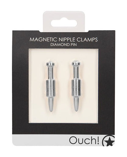 Shots Ouch Diamond Pin Magnetic Nipple Clamps - bondage - Velvet Door