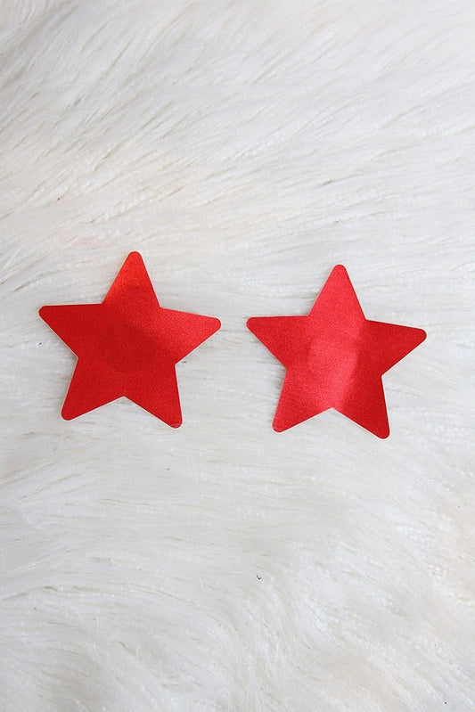 Star Nipple Pasties Red - pasties - Velvet Door