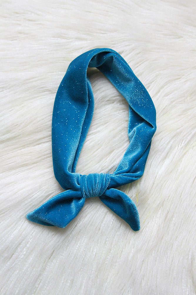Velveteratti Headband Turquoise - headbands & scrunchies - Velvet Door