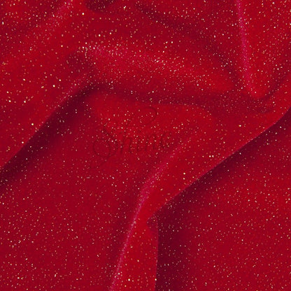Velveteratti High Waist Short - Glitter Red - high waisted pole shorts - Velvet Door