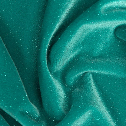 Velveteratti Low Waist Short - Glitter Turquoise - low waisted brazil shorts - Velvet Door