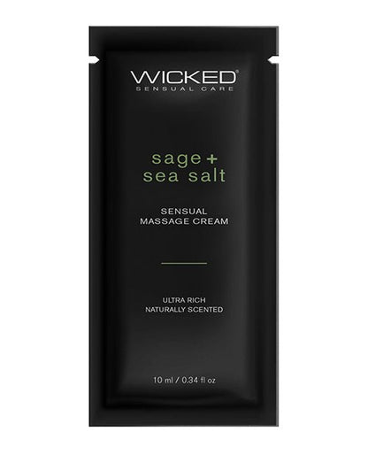 Wicked Sensual Care Sage & Sea Salt Massage Cream - massage creams & lotions - Velvet Door
